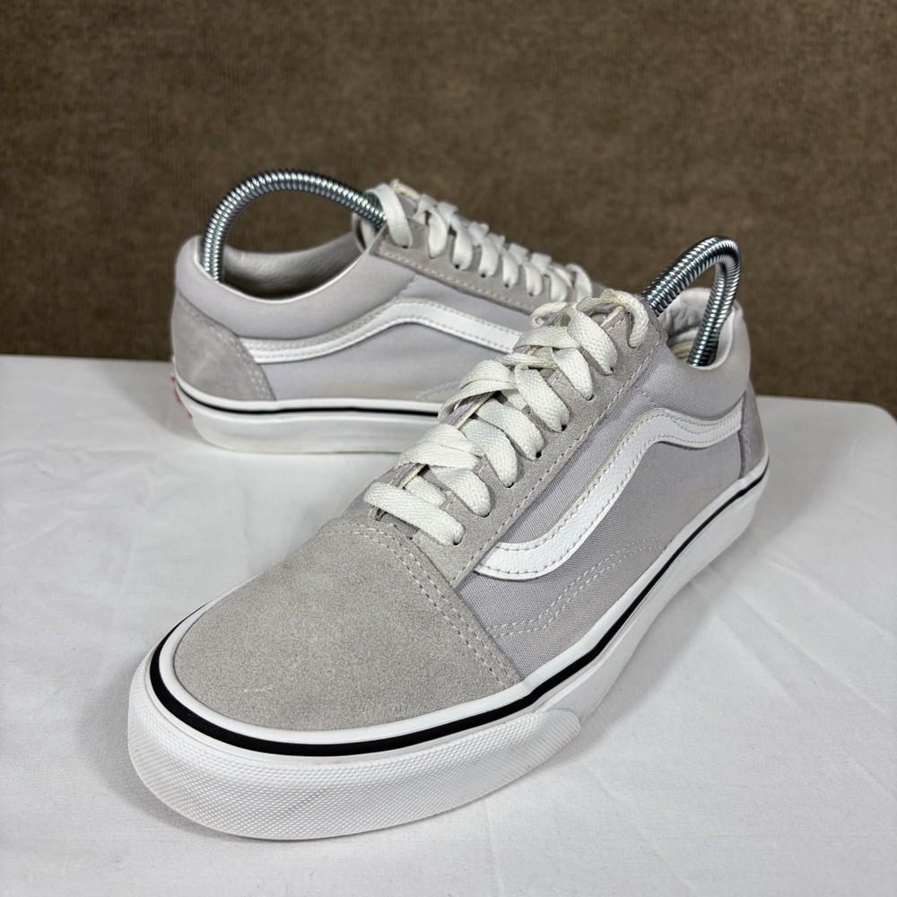 Vans Old Skool 508731 Unisex M6.5/W8 Sneakers Gray Dawn True White Skate Shoes